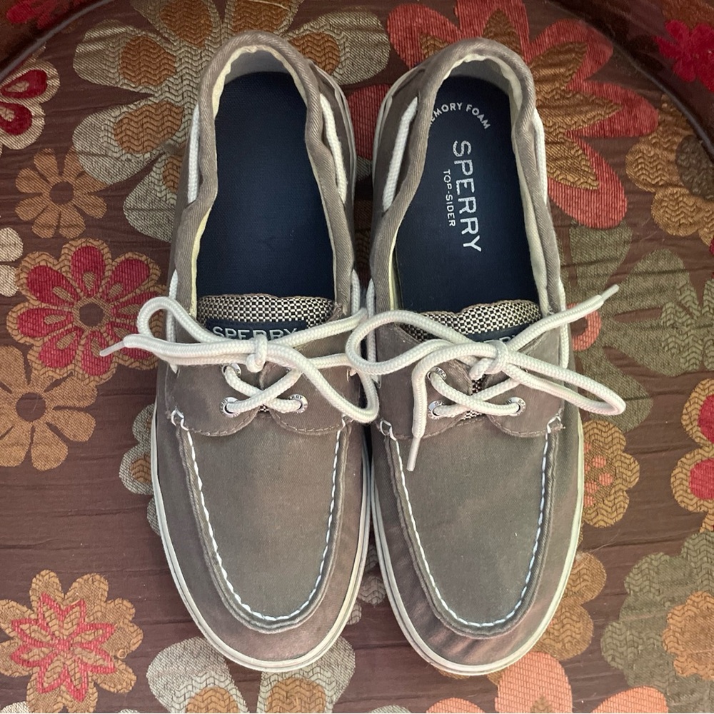 Men's Sperry Size 10M Brown And Tan Shoes